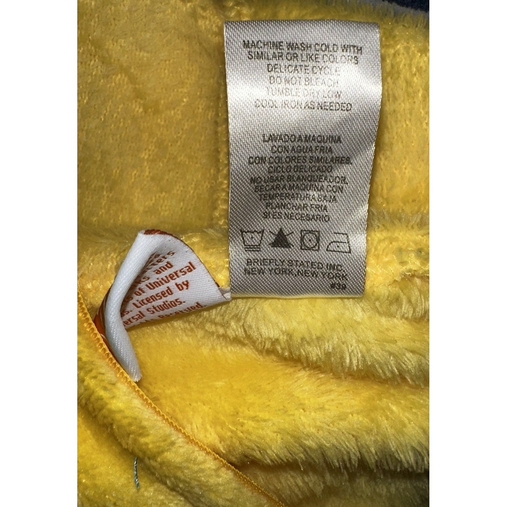 Despicable Me Minion Costume Size Medium 8/10 Unisex Yellow Blue 1 Pc Zip - Picture 4 of 9